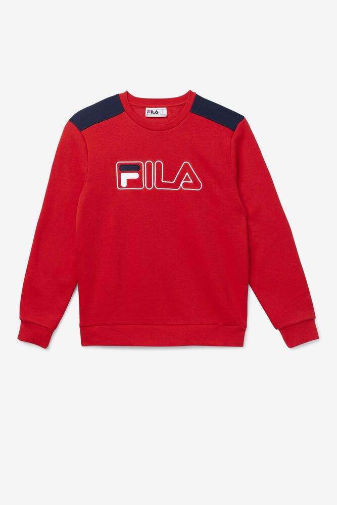 Fila Sweatshirt Herre Rød Basil 2 Crew RSQ-107546